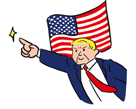 アメリカ大統領のイラスト