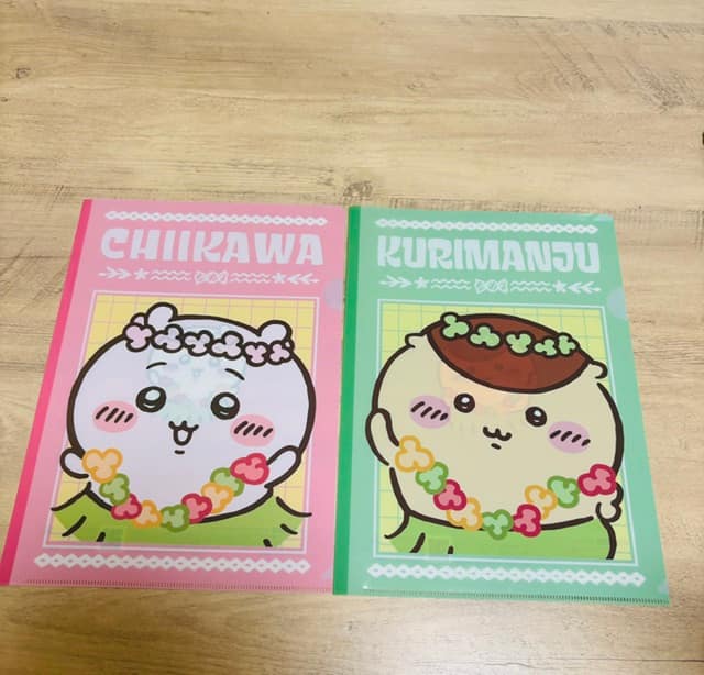 ちいかわとくりまんじゅうのクリアファイル