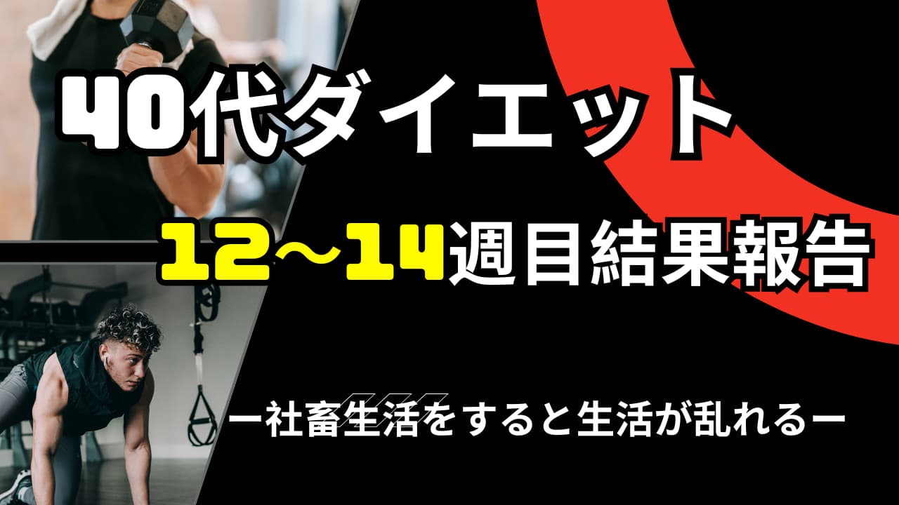 ダイエット生活12〜14週の記録