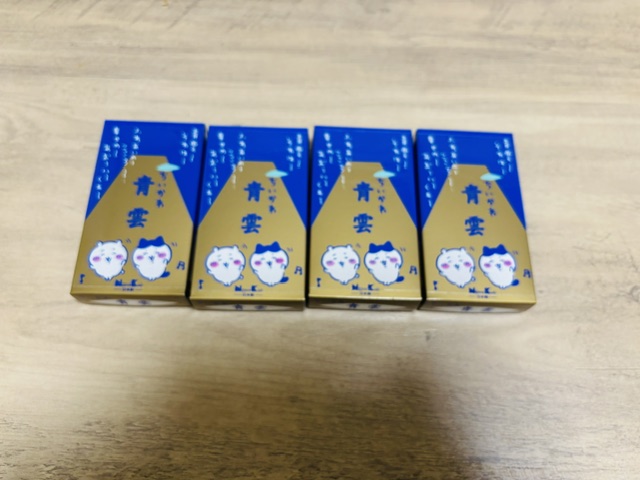 ちいかわと日本香堂がコラボした青雲の線香