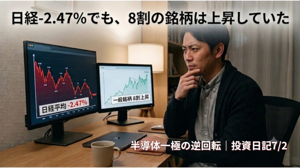 7月2日の株式投資情報