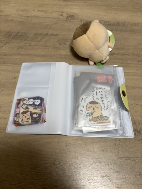 ちいかのお薬手帳ケースをシール入れに活用した