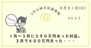 3月31日の株式投資情報