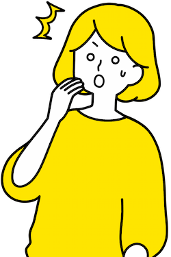 驚いている女性