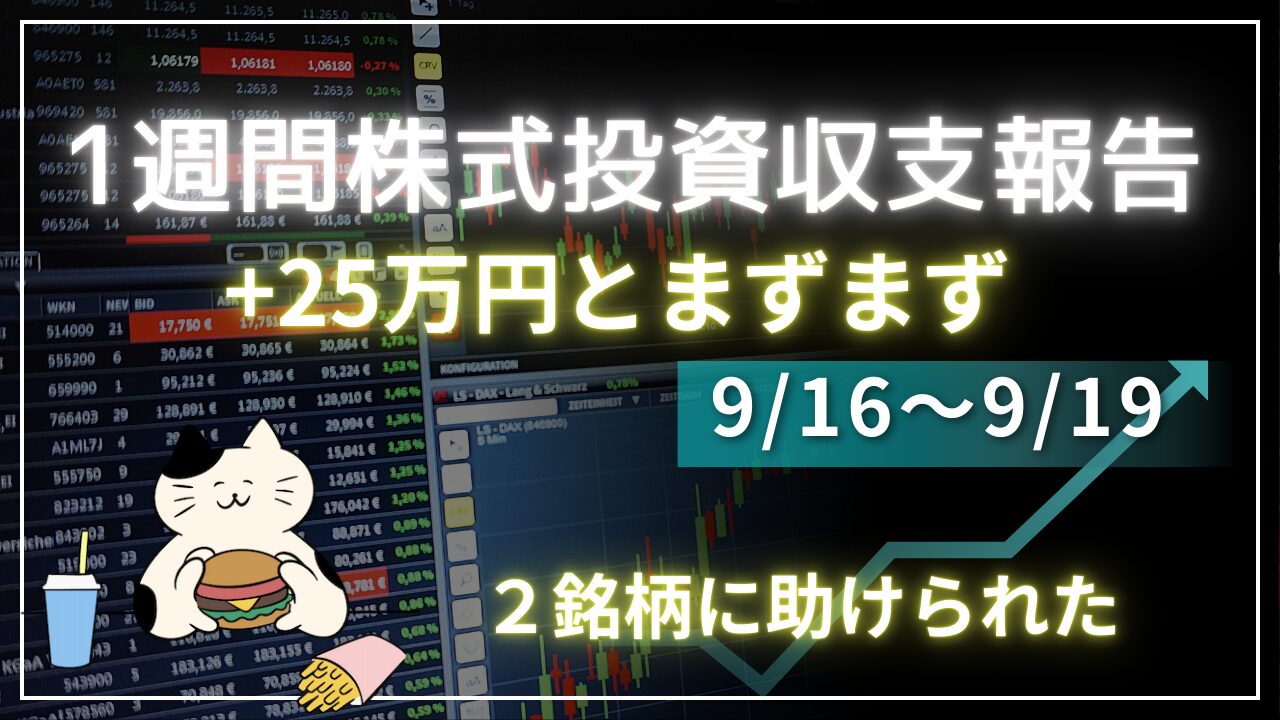 1週間の株式投資結果